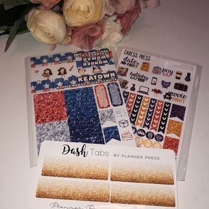 WONDER WOMAN LEGENDARY KIT Stickers Caress Press Witching Hour Planner set